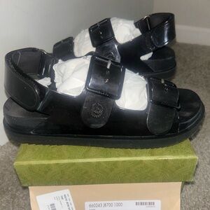 Black Gucci Sandals